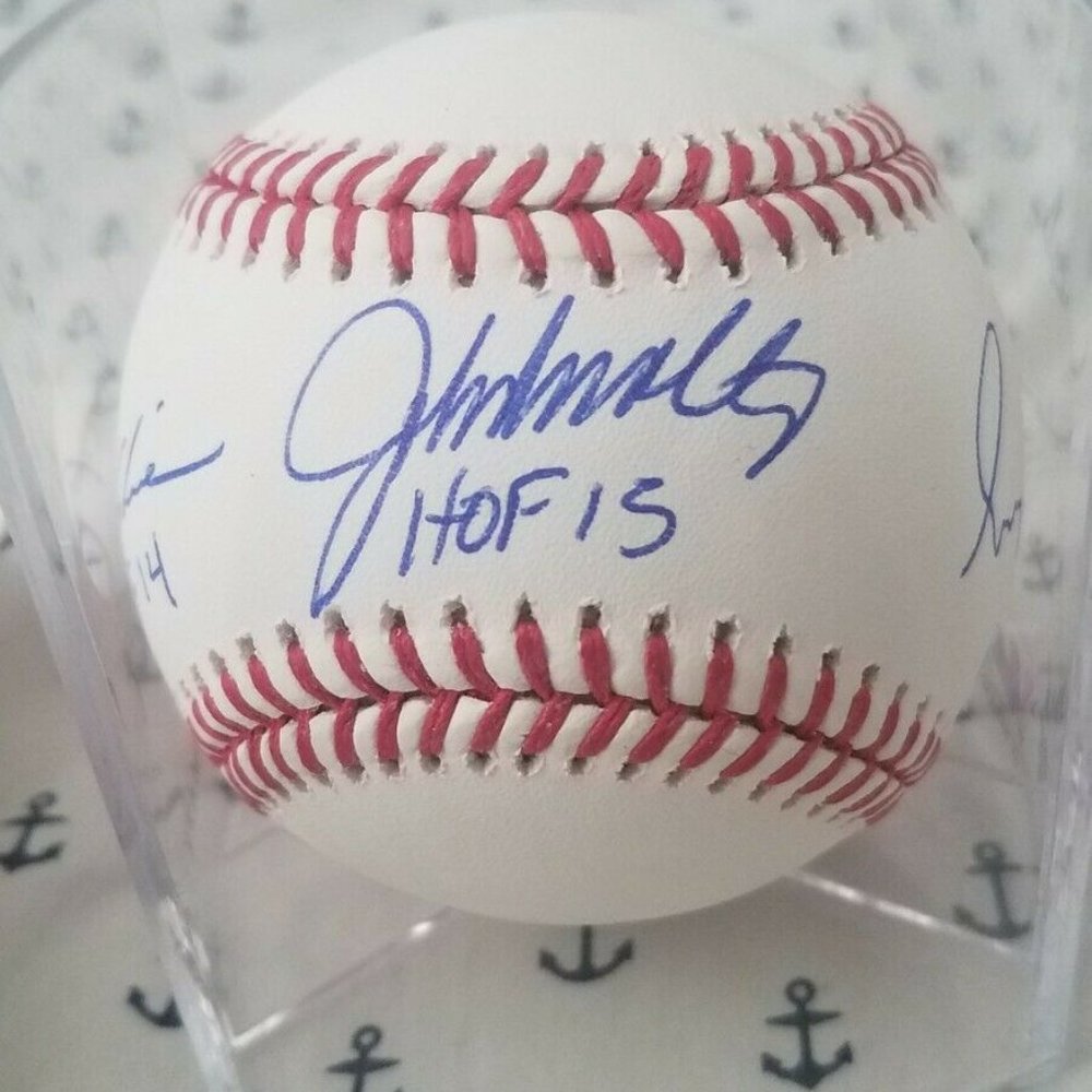 Atlanta Braves Smoltz, Maddux, Glavine Autographed Baseball Authenticated
